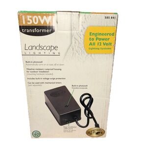 Hampton Bay 585 841 Landscape Lighting Transformer 150W for 12 Volt Systems NOS